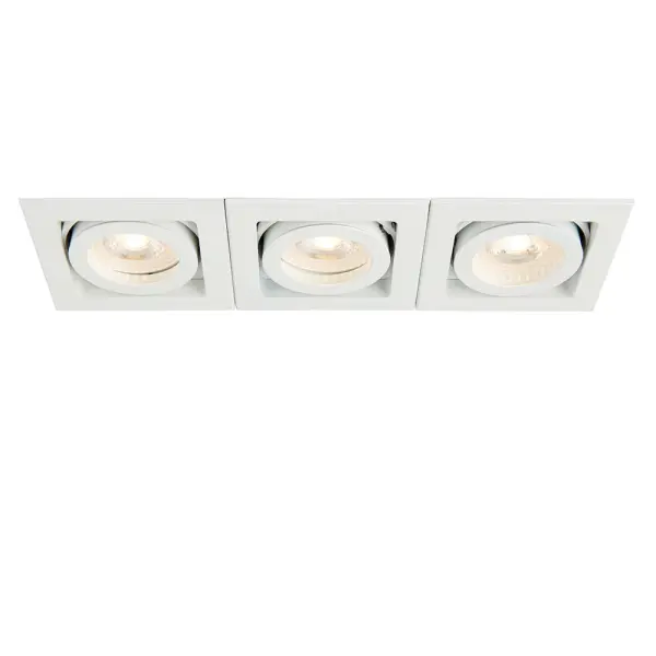 Xeno Triple Downlight in Matt White