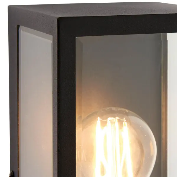 Oxford Black Wall Light IP44
