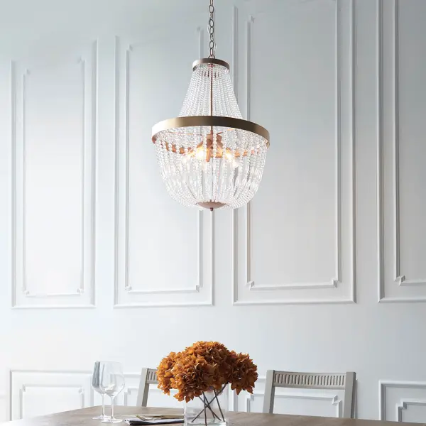 Celine 5 Light Ceiling Pendant in Rose Gold Finish
