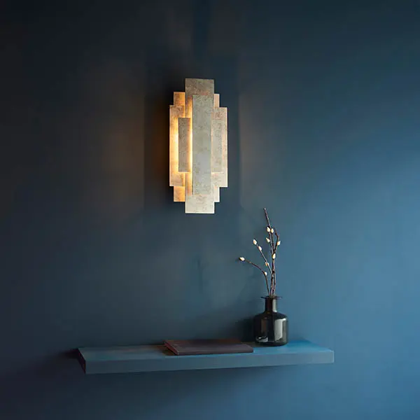Silver Leaf Wall Light