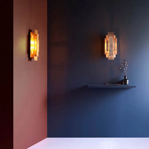 Silver Leaf Wall Light