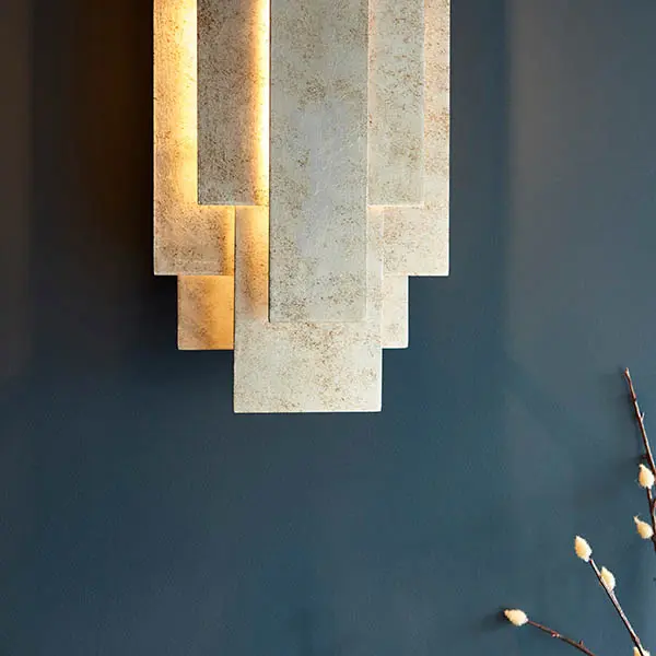Silver Leaf Wall Light