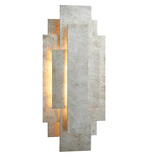 Silver Leaf Wall Light