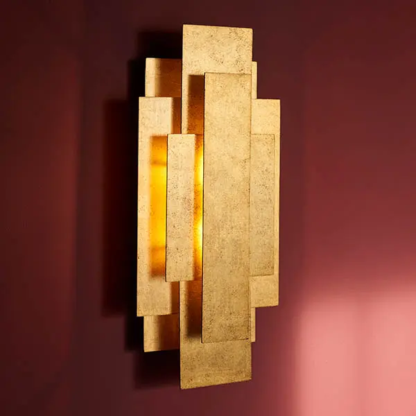 Gold Leaf Wall Light