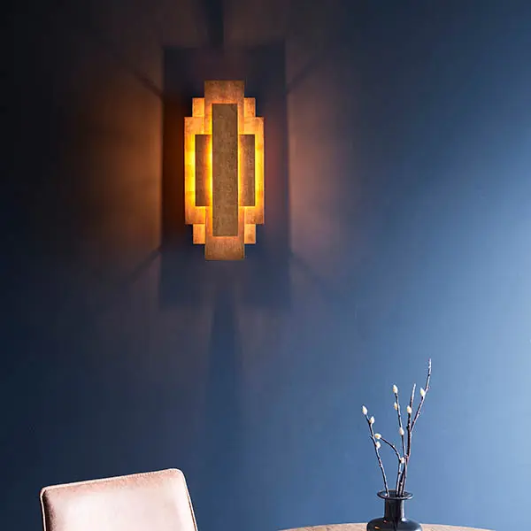 Gold Leaf Wall Light