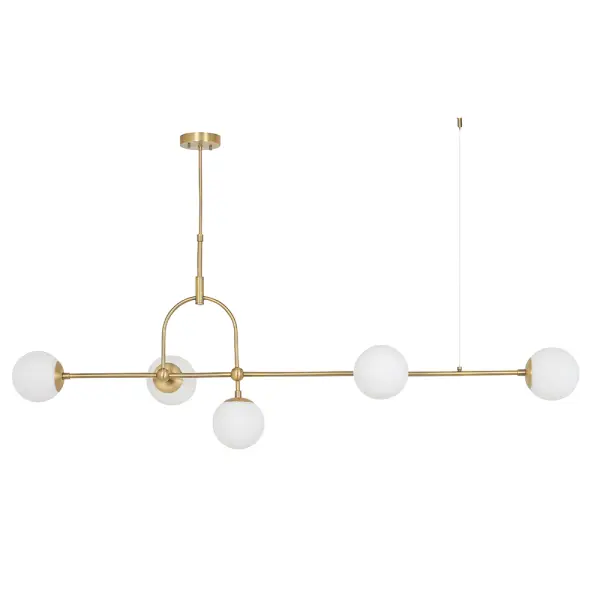 Opal 5 Light Linear Pendant
