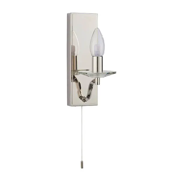 Garland Polished Nickel Wall Light IP44