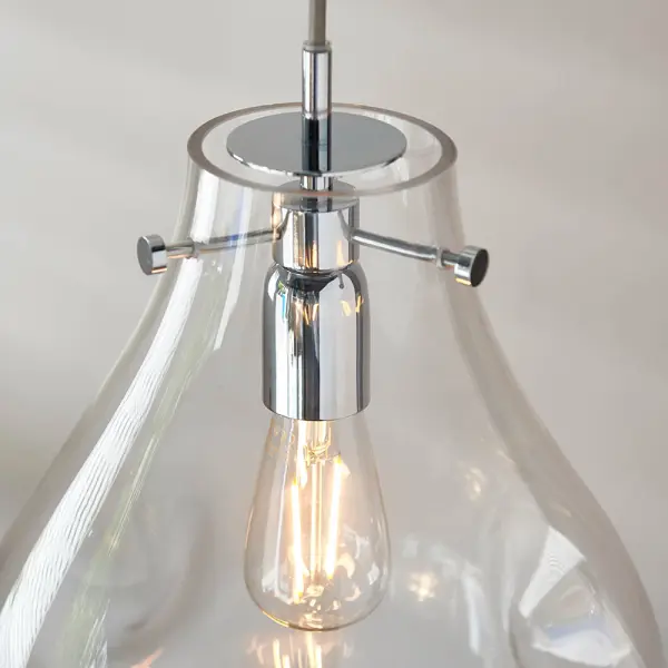 Utopia Glass Pendant with Dimpled Finish