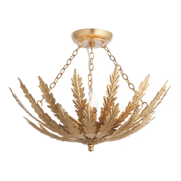 Delphine Gold Leaf Flush Fitting