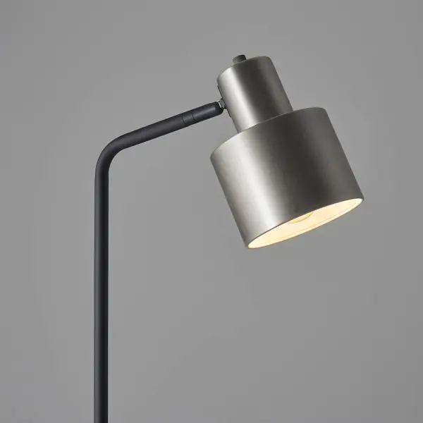 Mayfield Brushed Silver Floor Lamp