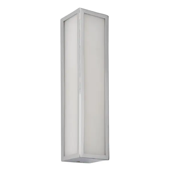 Newham 2 Light Chrome Wall Light with Frosted Glass IP44