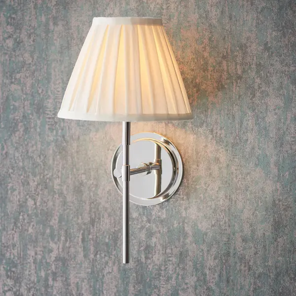 Rennes Wall Fitting in Bright Nickel Bracket Only