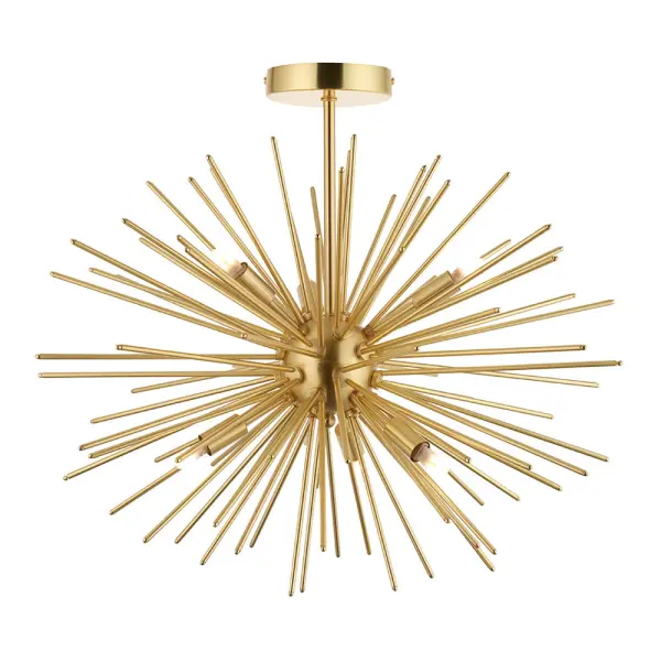 Orta 6 Light Semi Flush in Gold