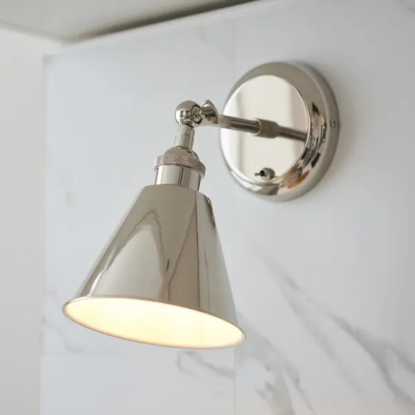 Hal Nickel Wall Light