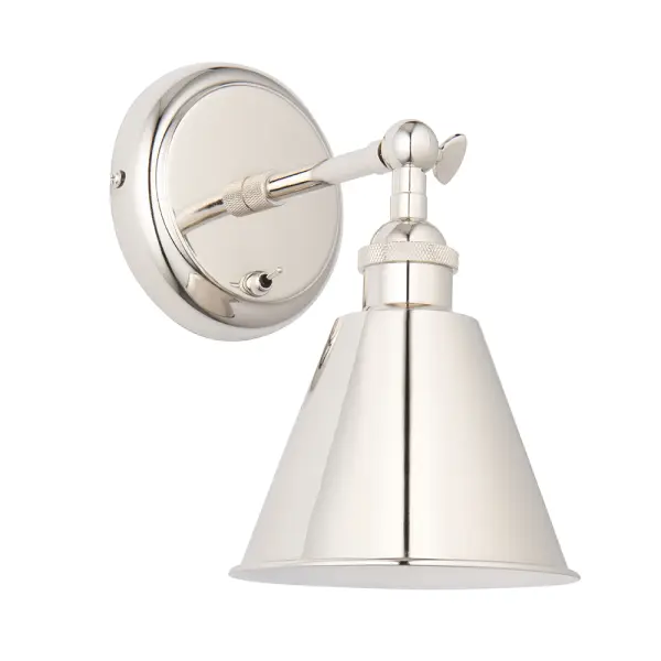 Hal Nickel Wall Light