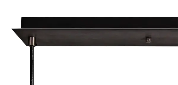 Meel 3 Light Aged Pewter Bar Pendant