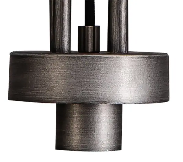 Meel 3 Light Aged Pewter Bar Pendant
