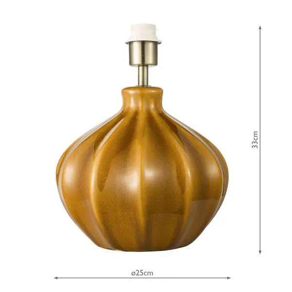 Amrita Caramel Base Only Table Lamp