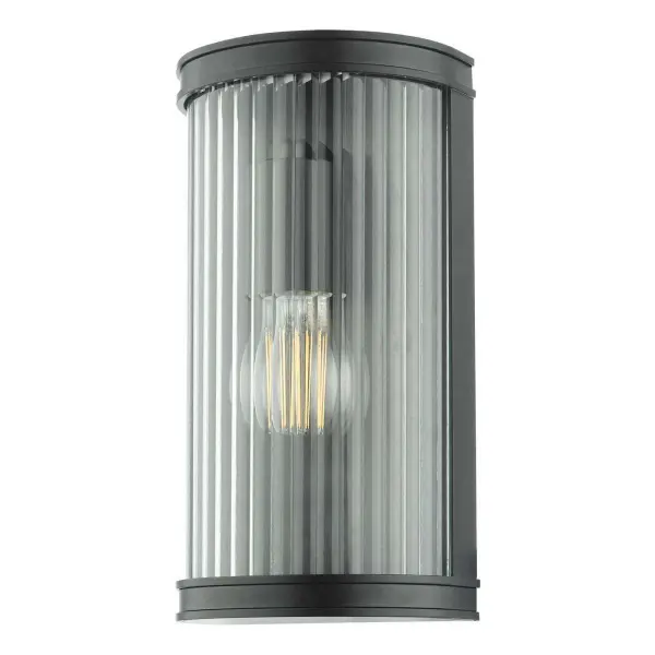 Anund Bathroom Wall Light in Matt Black IP44