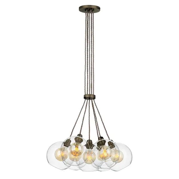 Apollo 7 Light Pendant Antique Brass