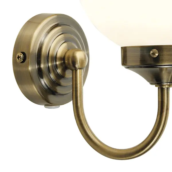 Barclay 1-Light Antique Brass Wall Bracket IP44