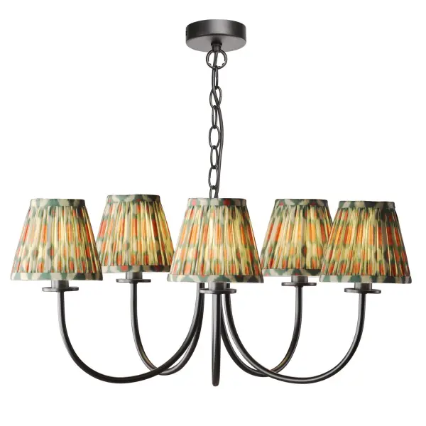 Becca 5 Light Pendant in Matt Black