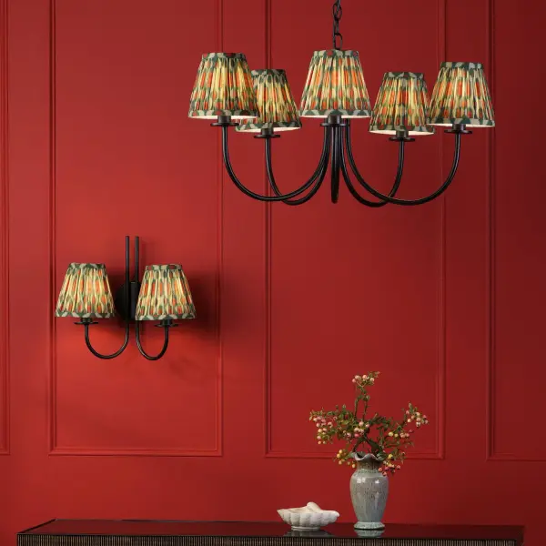 Becca 5 Light Pendant in Matt Black