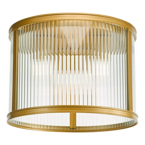 Bianka 3 Light Flush Fitting in Bronze Finish