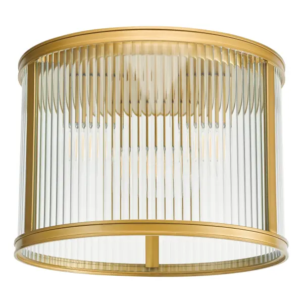 Bianka 3 Light Flush Fitting in Bronze Finish