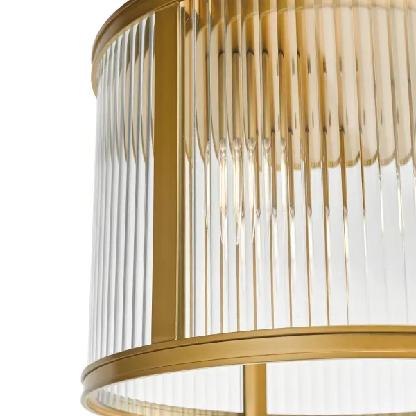 Bianka 3 Light Flush Fitting in Bronze Finish