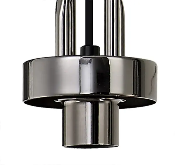 Meel 3 Light Black Chrome Bar Pendant
