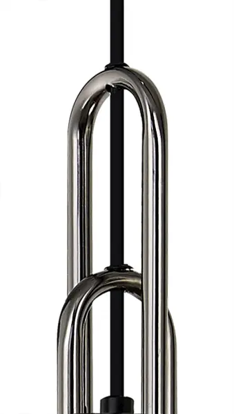 Meel 3 Light Black Chrome Bar Pendant