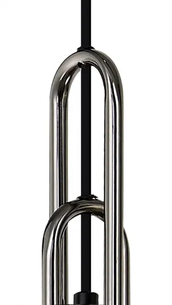 Meel 4 Light Black Chrome Bar Pendant