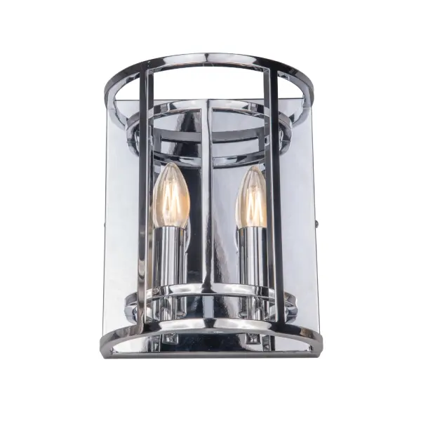 Chester 2 Light Wall Fitting in Polished Chrome