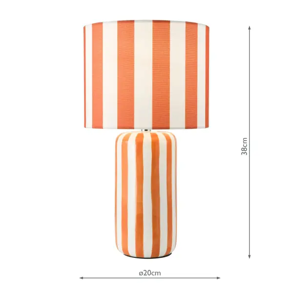 Cicada Orange Table Lamp C/W Shade