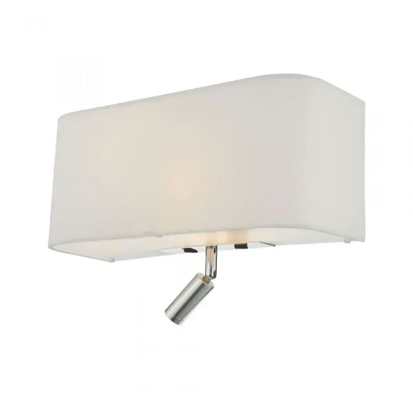 Ronda 3 Light Wall Light Ivory With LED Reading Light