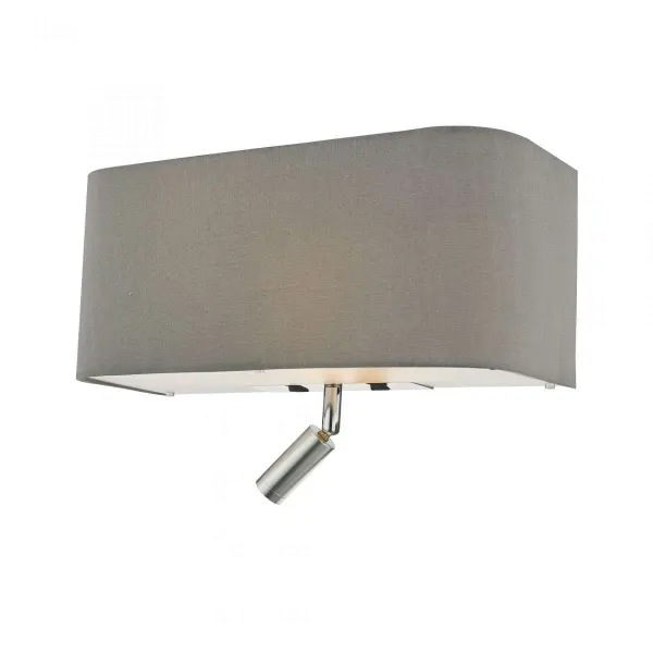 Ronda 3 Light Wall Light Grey With LED Reading Light
