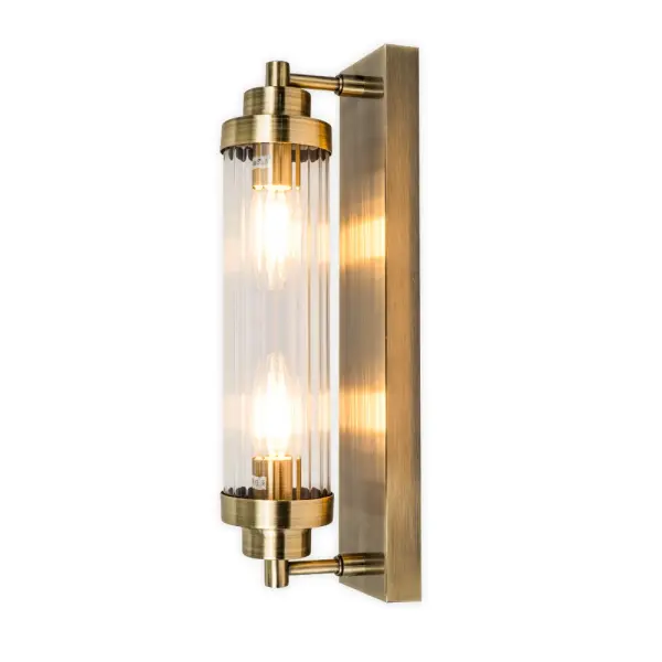 Edith Antique Brass Bathroom Wall Light