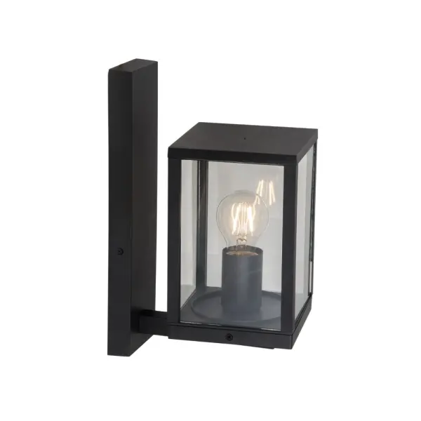 Evan Outdoor Black Wall Light IP44