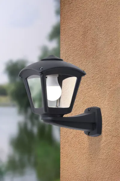 Nardo Roby Black Wall Light IP55