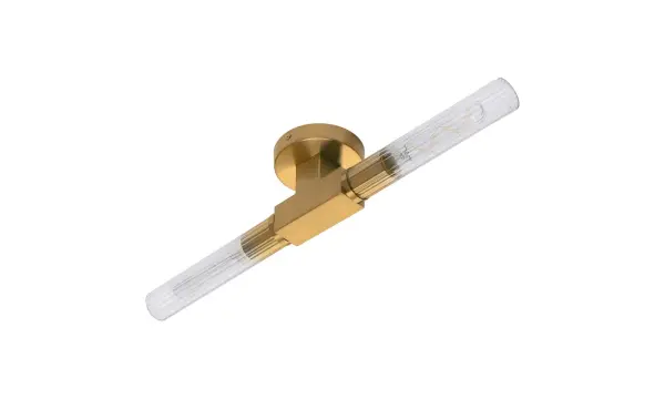 Dee Double Gold Bathroom Light Wall or Ceiling IP44