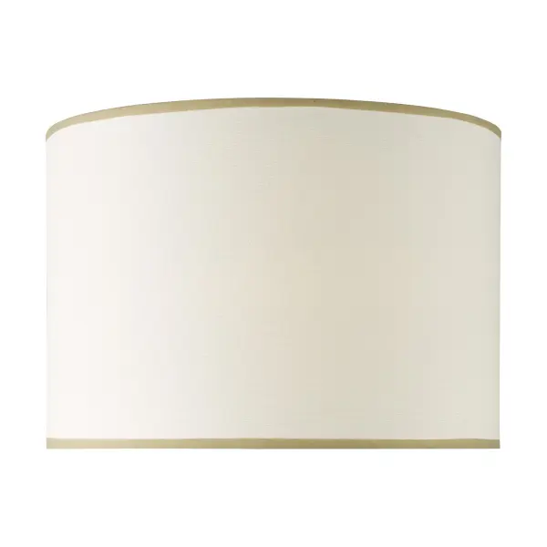 Idella White Linen 360mm Drum Shade