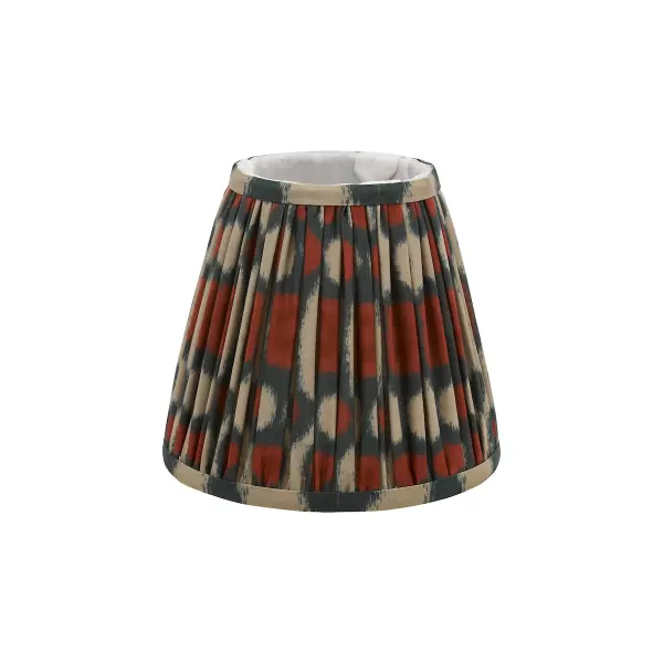 Ikat Red & Green Cotton Shade 15cm