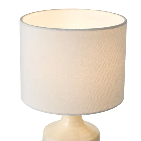 Inci Twin Pack Cream Table Lamp C/W Shade