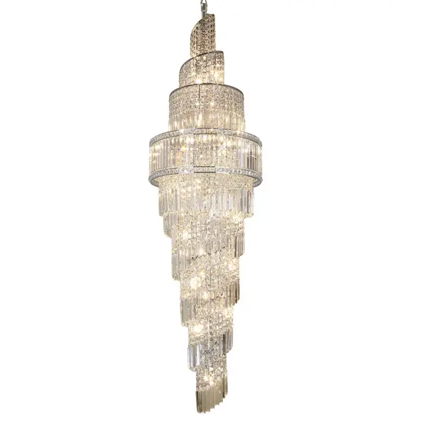 Isla 24 Light Crystal Pendant in Polished Chrome