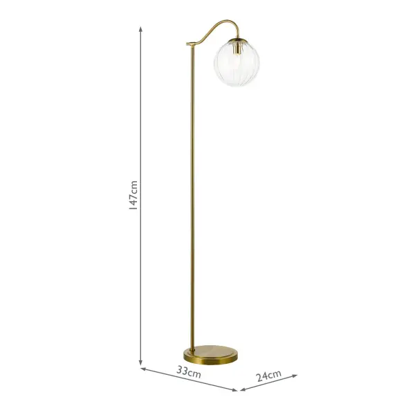 Jocelyn Brass Floor Lamp