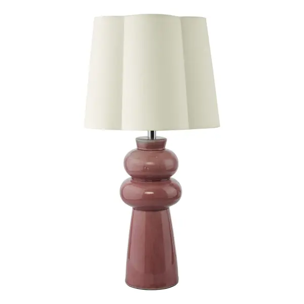 Jordana Pink Table Lamp C/W Shade
