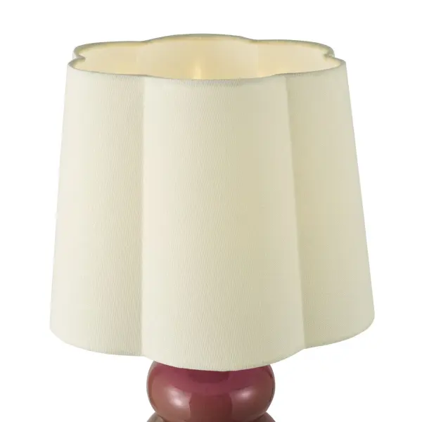 Jordana Pink Table Lamp C/W Shade