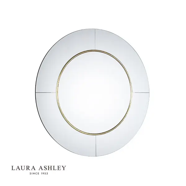 Laura Ashley Maya Gold Detailed Mirror 90cm