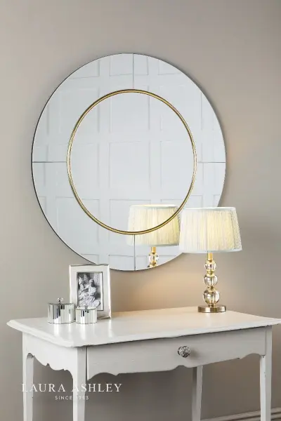 Laura Ashley Maya Gold Detailed Mirror 90cm